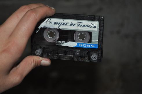 Stealing a cassette and play it all the way trough no matter the music