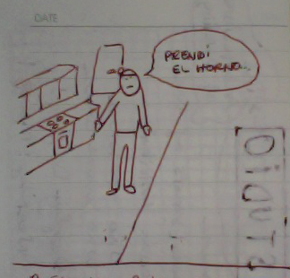 Describing a situation with a drawing