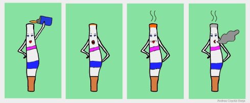 Pregnant cigarrette wt