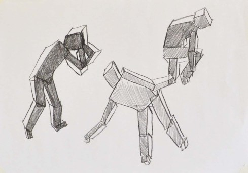 Towards the human figure.