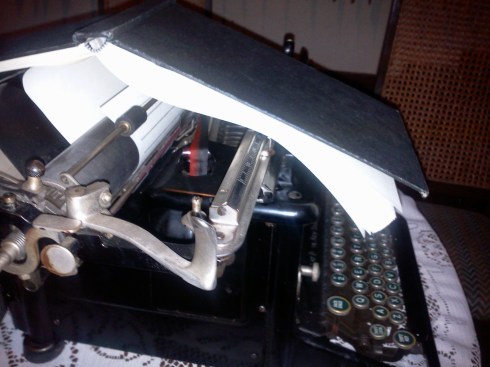 Last attempt to write on the old typewriter. 