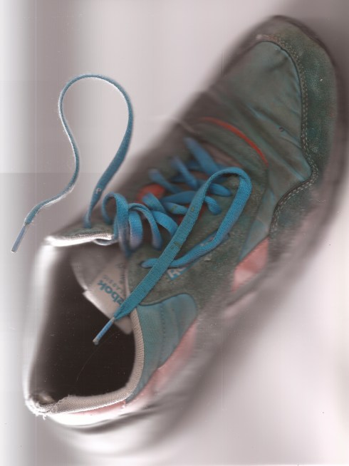 Scanning the tennis shoes I'm wearing today.