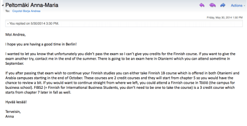 Posting an example of failure. The relevance of meaning.