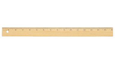 Choosing a kind of ruler that I prefer: wooden.