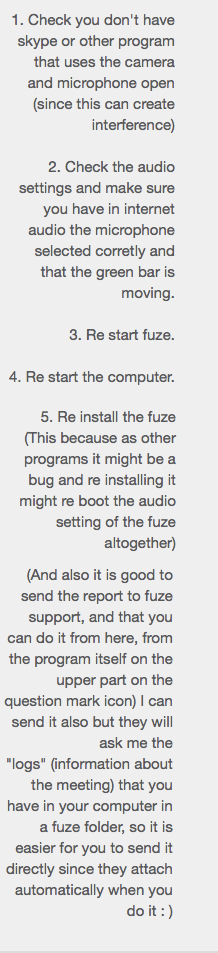 Audio Technical Difficulties