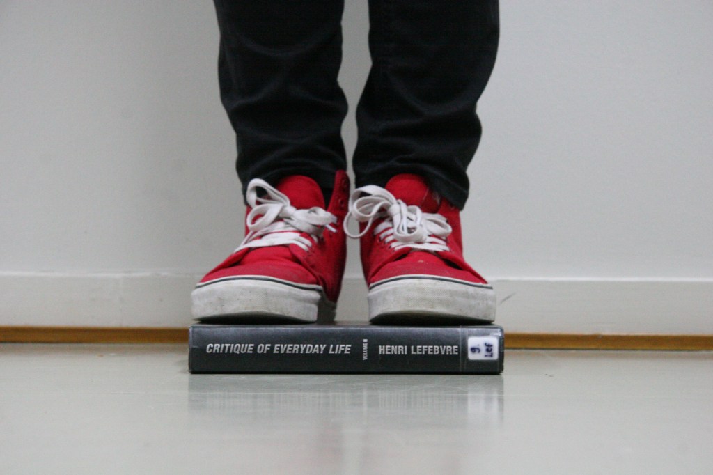 Standing on a book. Commenting n the A one day Project