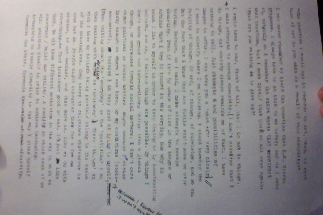 Writing a new statement