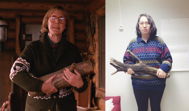 Making an effort to make a costumes for Halloween.