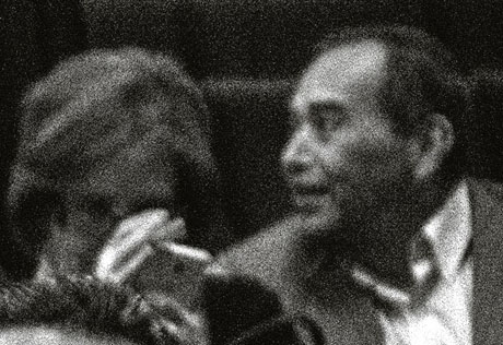 Back to Front. Taking an image from the background to make a portrait picure. Father and Mother