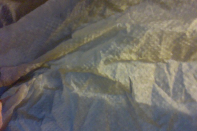 Taking a picture of an old napkin