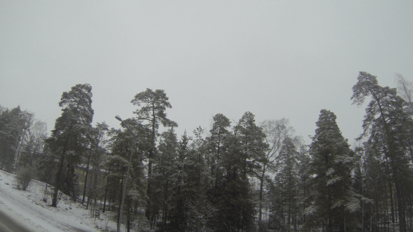 An hour of snow recording