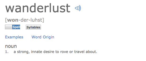 Wanderlust