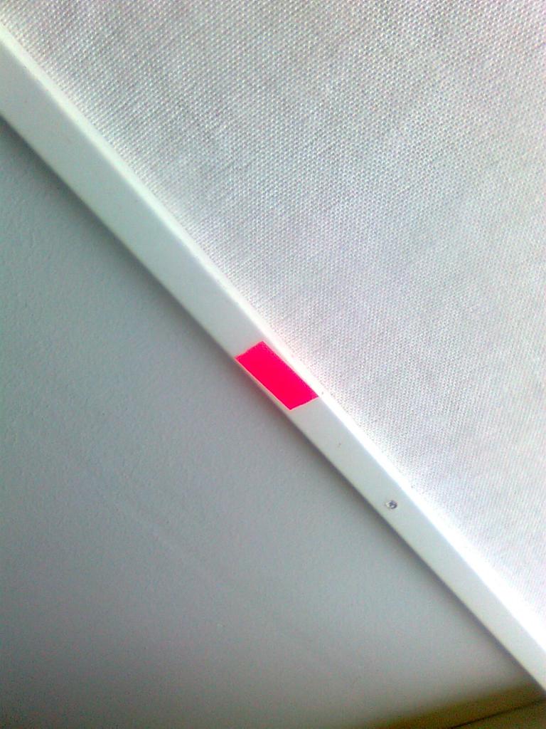 Making a white line with the positioning of the camera